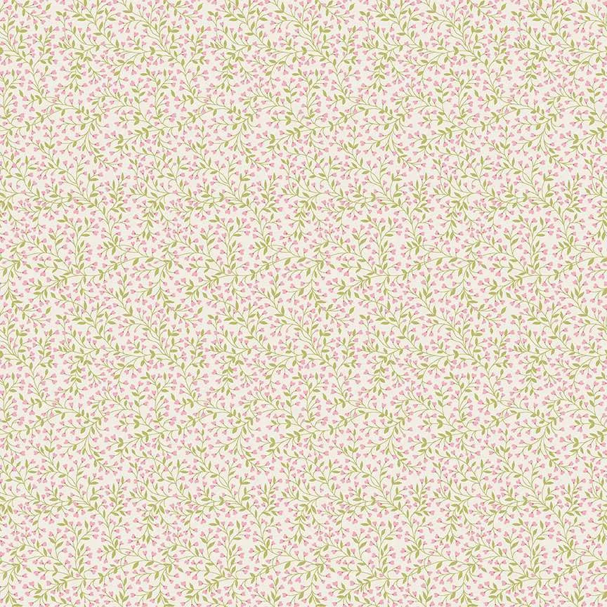 tissu patchwork makower uk vine rose