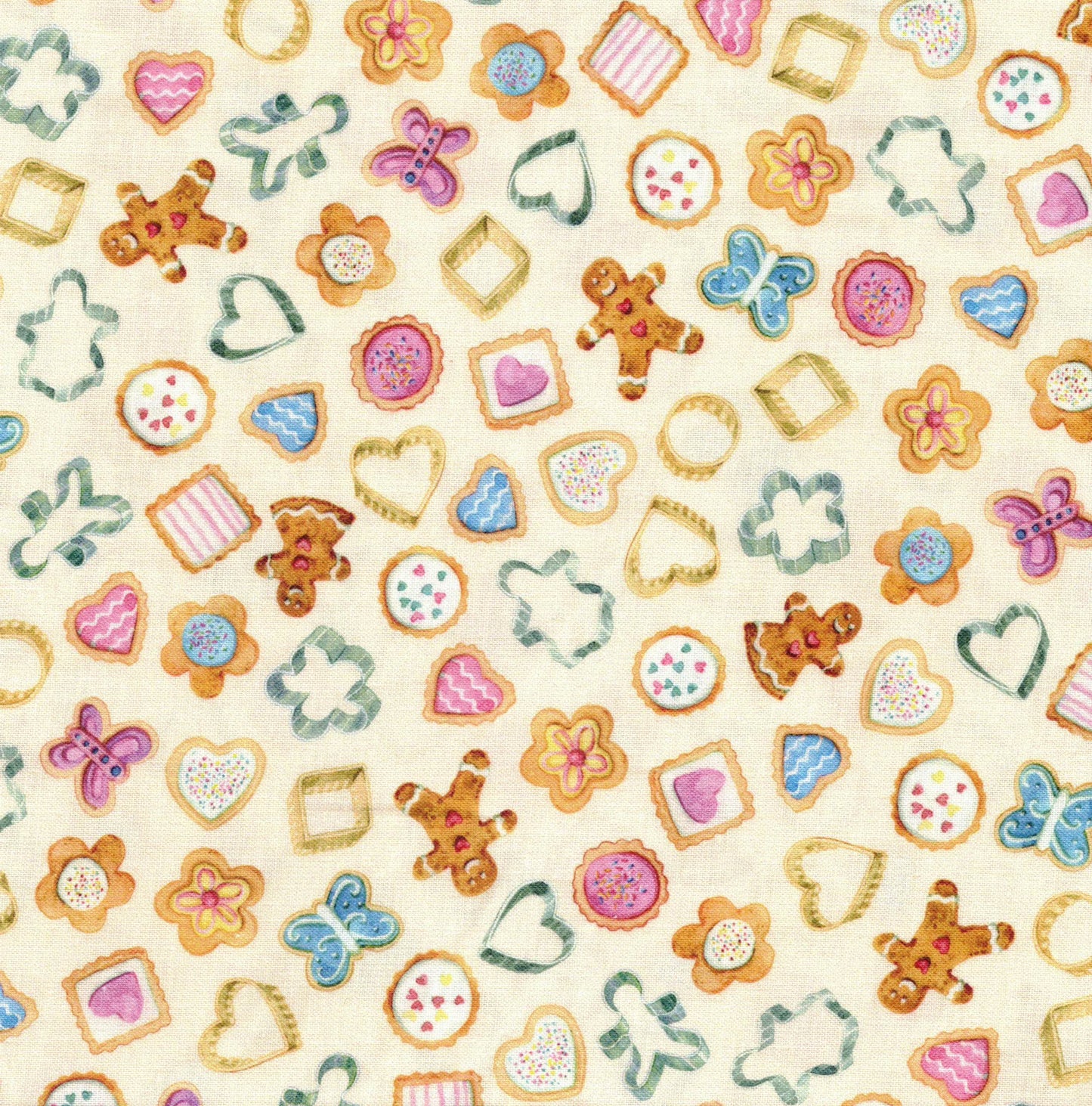 tissu coton imprimé patisseries