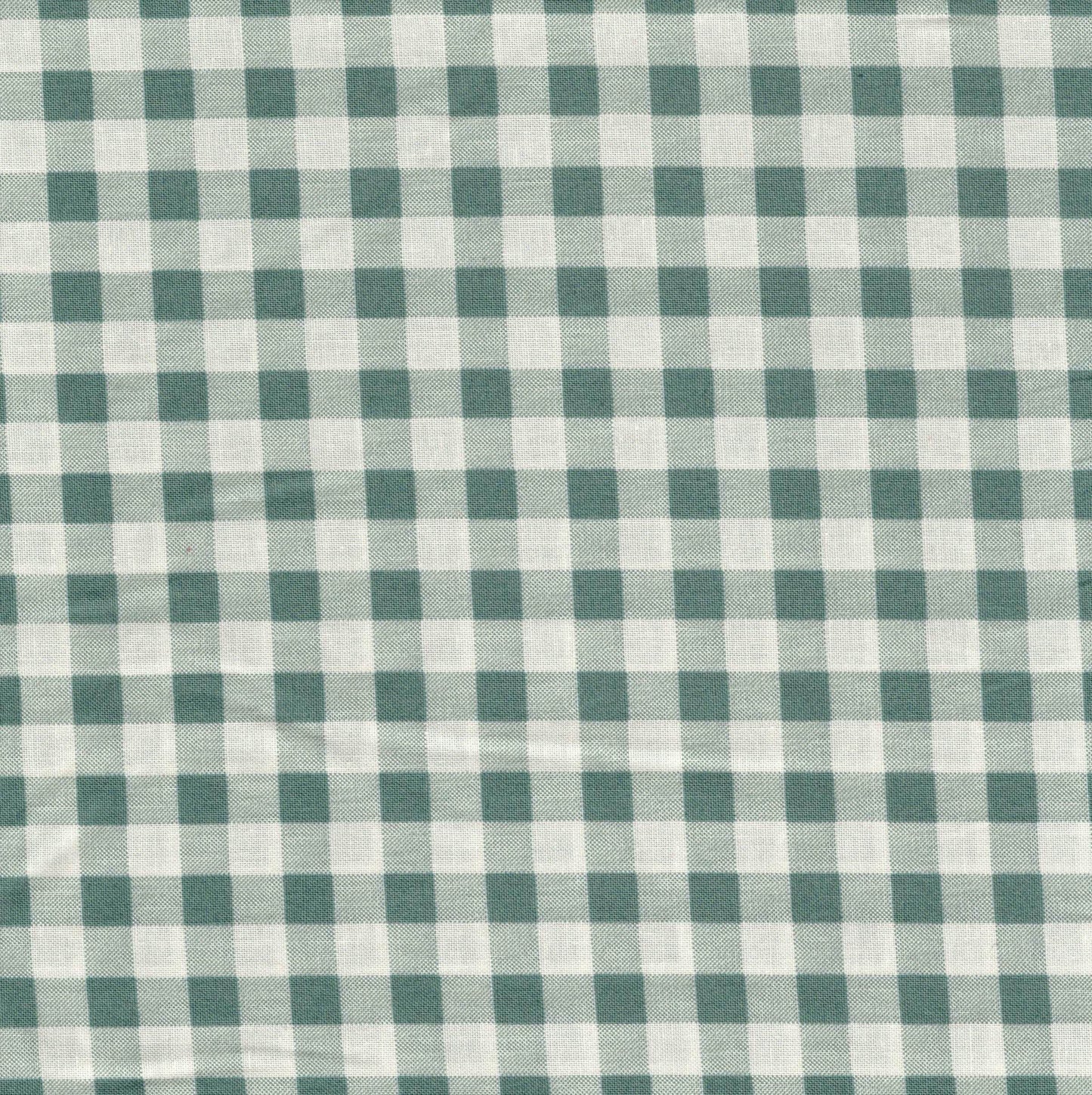 Tissu coton imprimé carreaux vert sauge