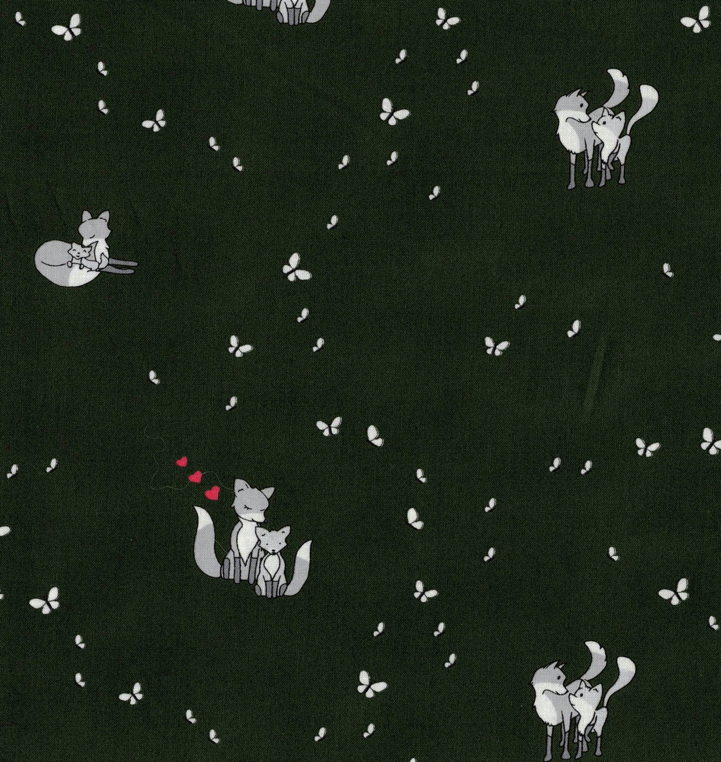 tissu coton imprimé renards