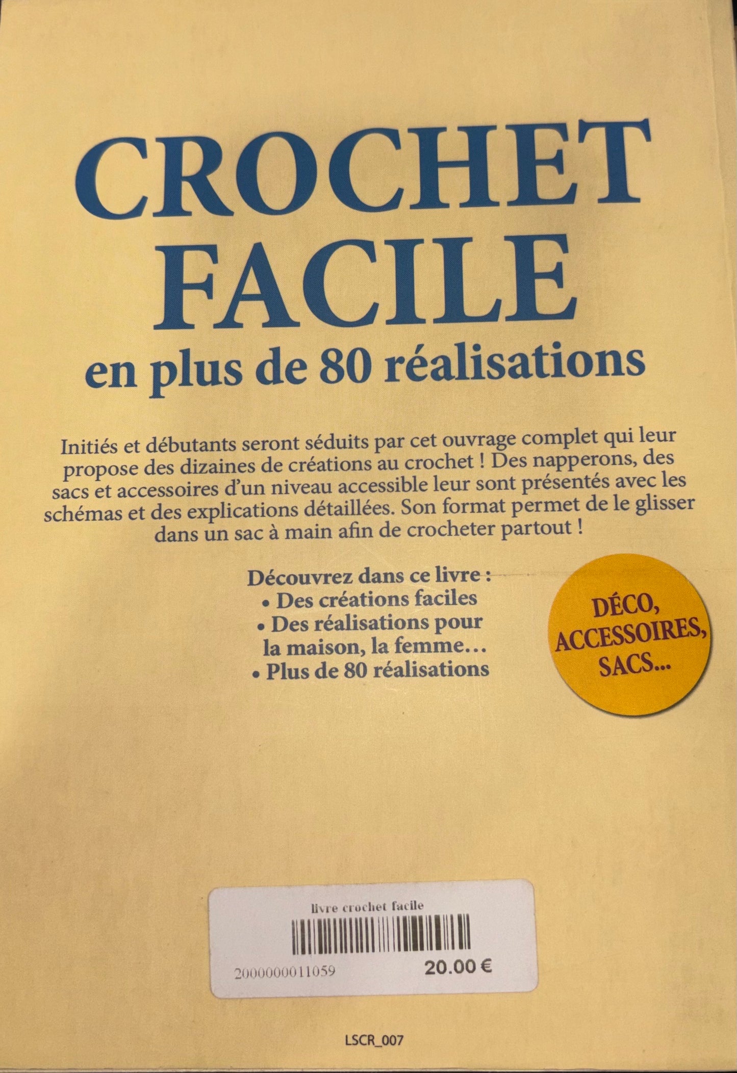 Crochet facile en plus de 80 réalisations