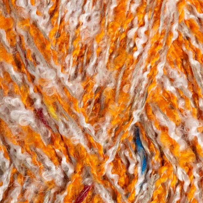 Lin Tweed Orange Bergère de France