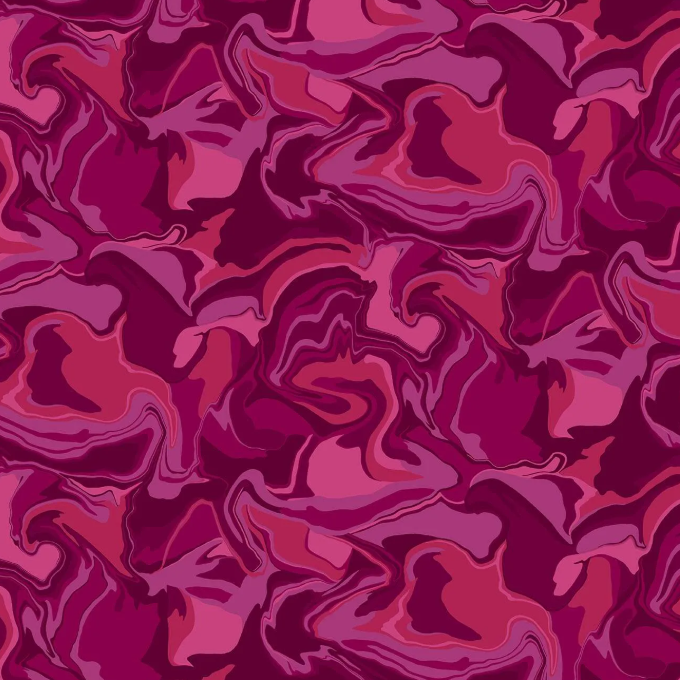 Tissu Coton Patchwork Marbré Wildberry