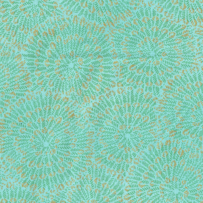 Tissu patchwork Mandala vert