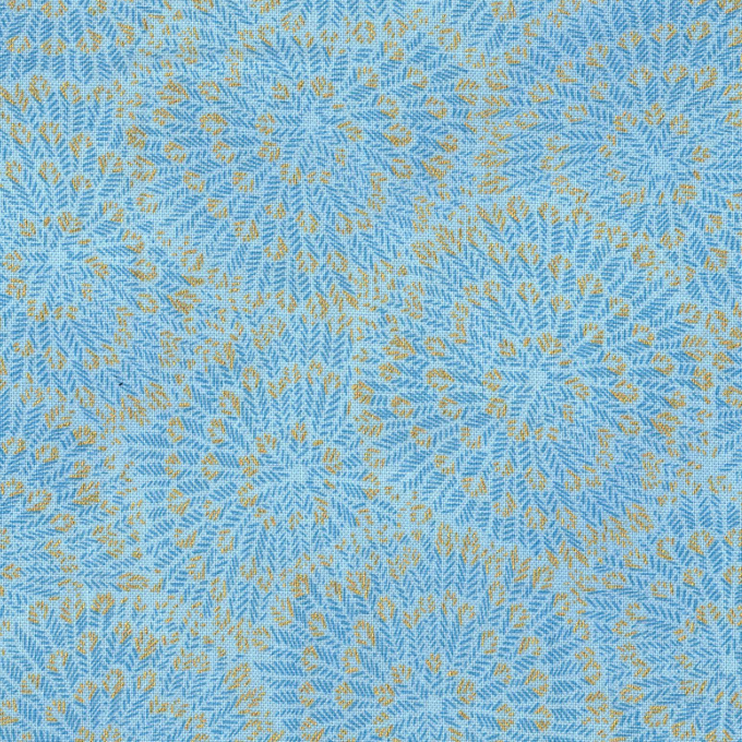 Tissu patchwork Mandala bleu