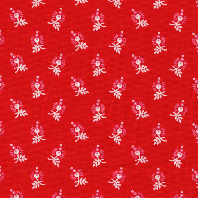 tissu makower uk d1464 : petites fleurs blanches