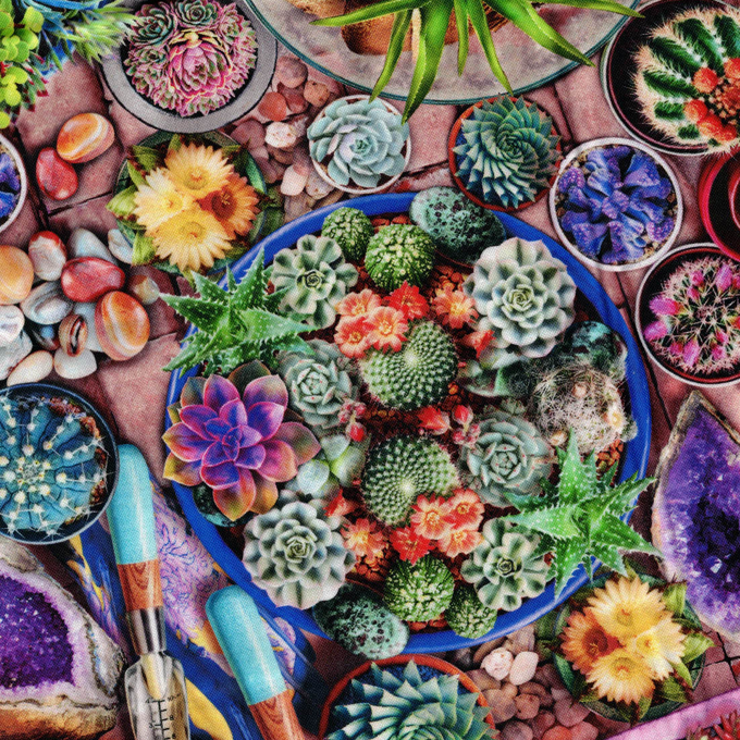 Tissu patchwork Plantes