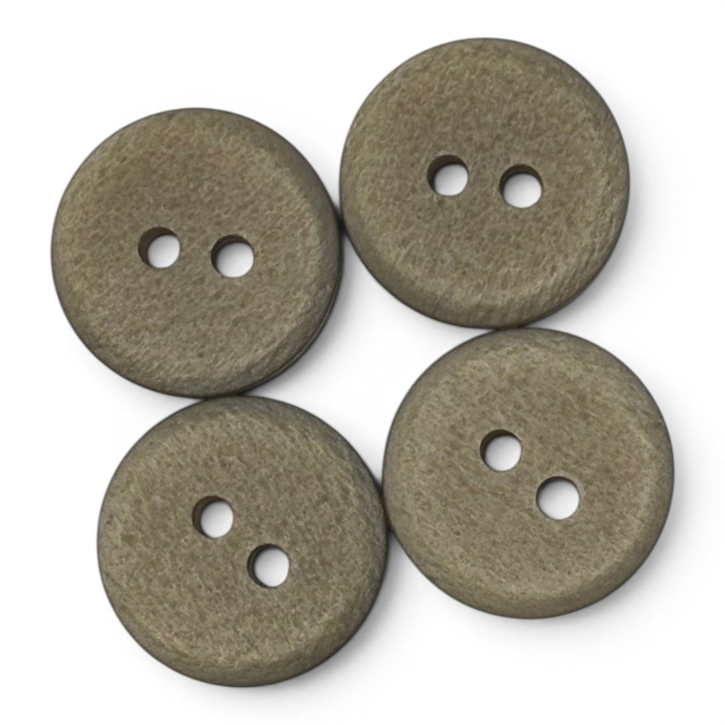 Boutons Uni Beige 15mm