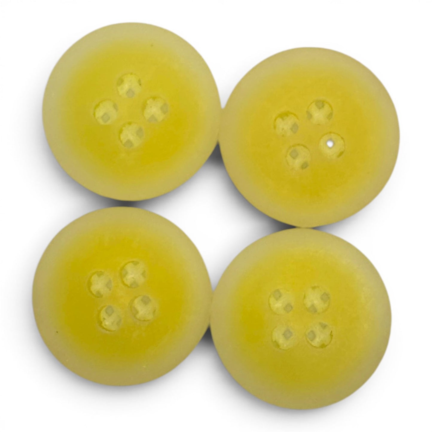 Boutons Uni Jaune 15mm
