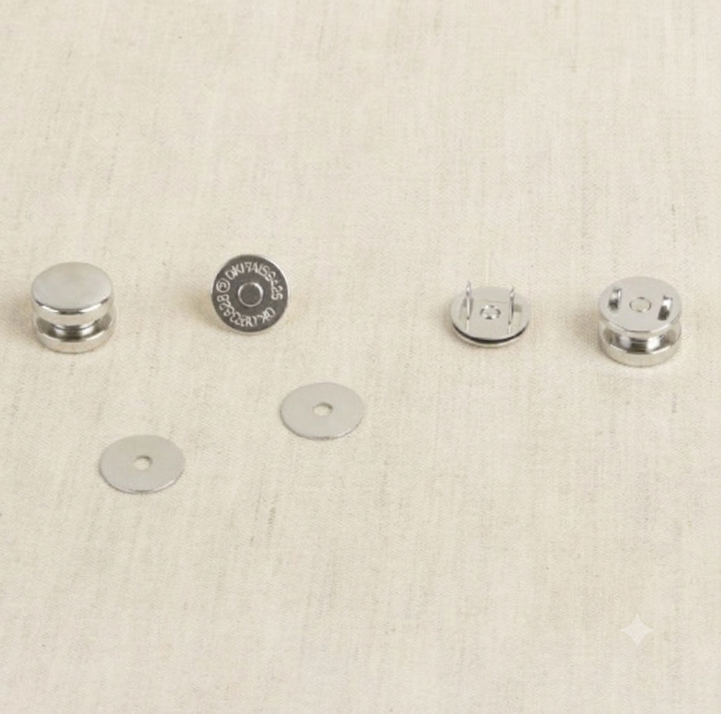 Fermoir Magnet A Rivets - 120-ARGENT