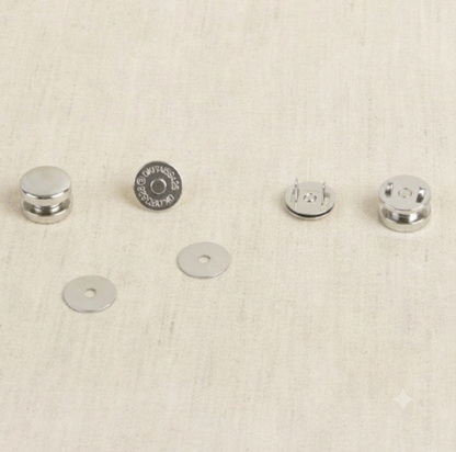 Fermoir Magnet A Rivets - 120-ARGENT