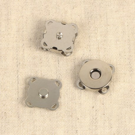 Attache Magnet A Coudre*2 - taille 18 - 120-ARGENT