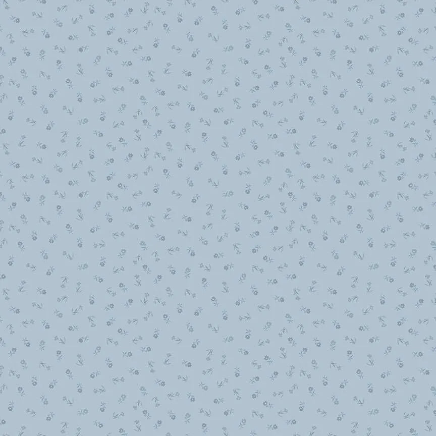 tissu patchwork makower uk sprig bleu