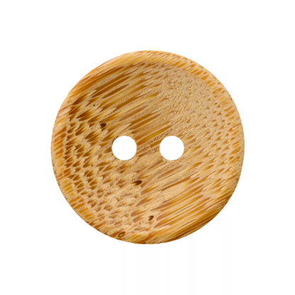 Boutons en bambou 2 trous 25mm