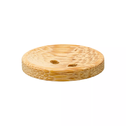 Boutons en bambou 2 trous 25mm