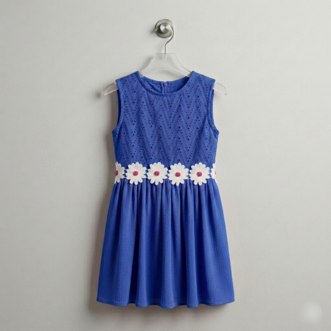 Robe bi-matière pour enfants