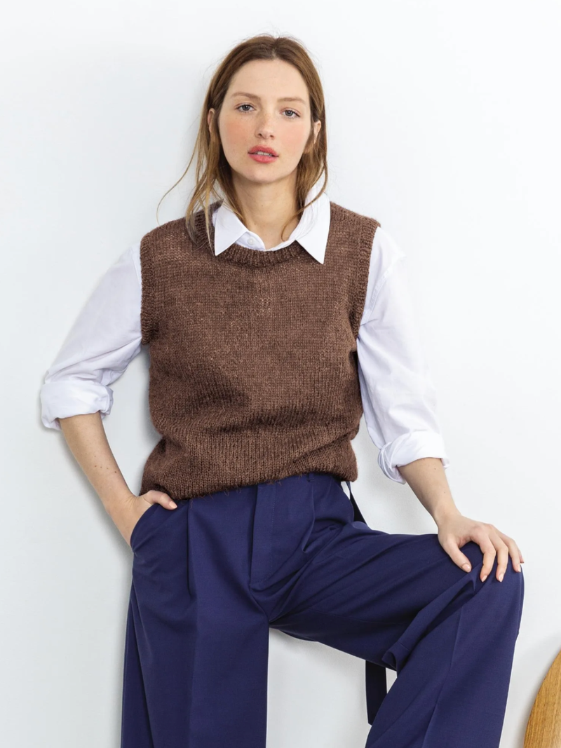 Pull sans manches Flora