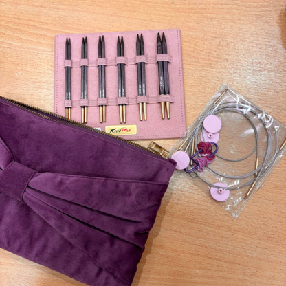 Set d'aiguilles à tricoter circulaires interchangeables cubics - KnitPro