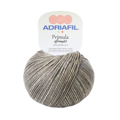 Pelote de laine Primula Sfumato Adriafil en mérinos extra-fine avec effet dégradé unique