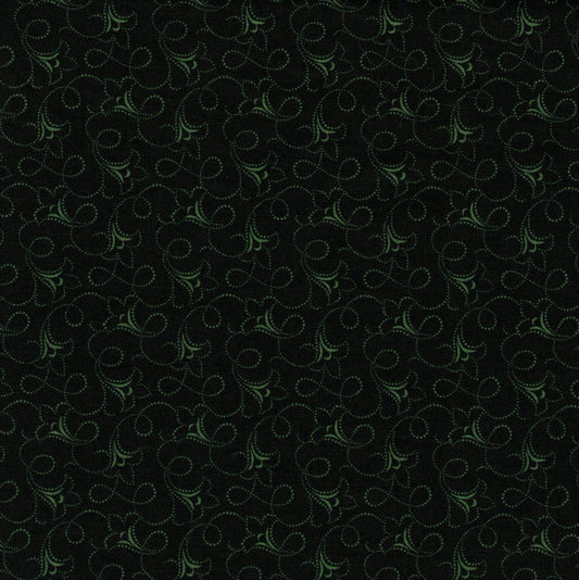 Tissu coton imprimé vert