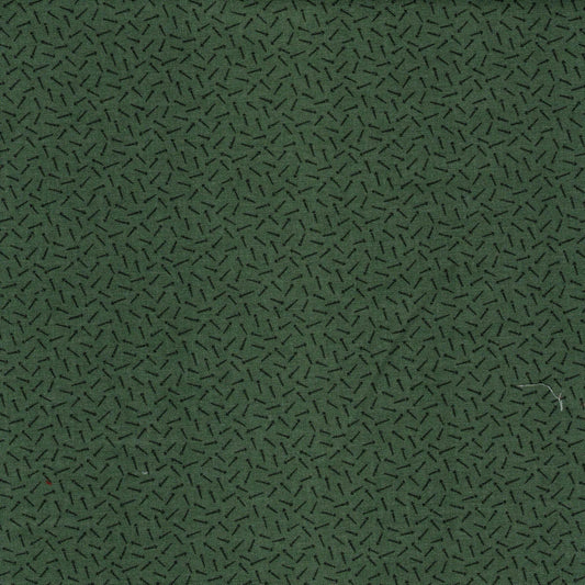 Tissu coton petit imprimé vert foncé