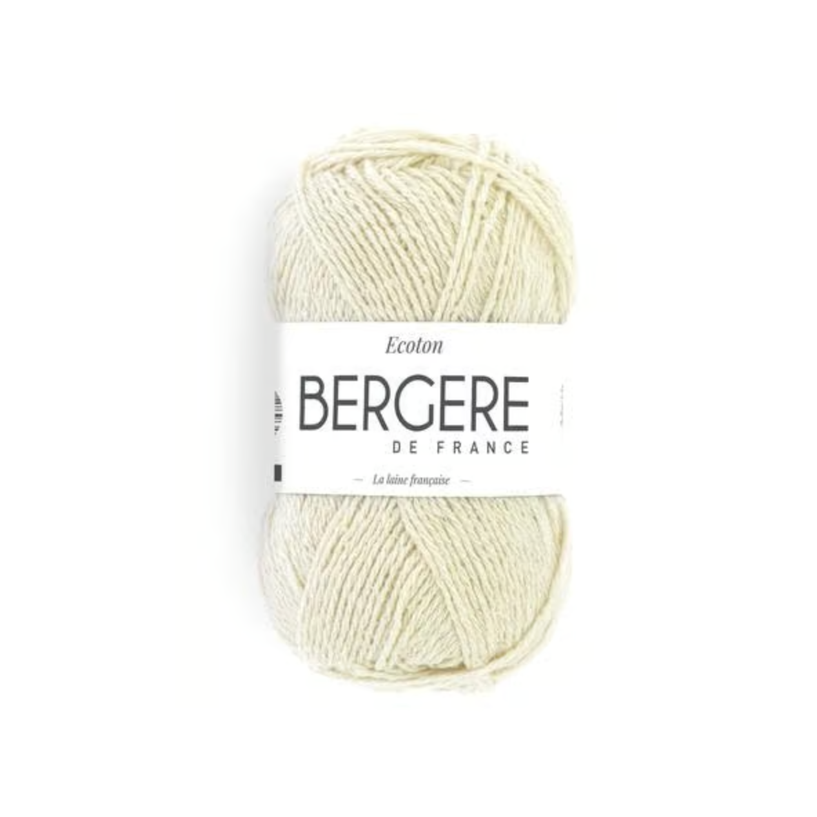 Pelote de fil ECOTON Bergère de France 50g aspect tweedé coton acrylique recyclé pour tricot crochet