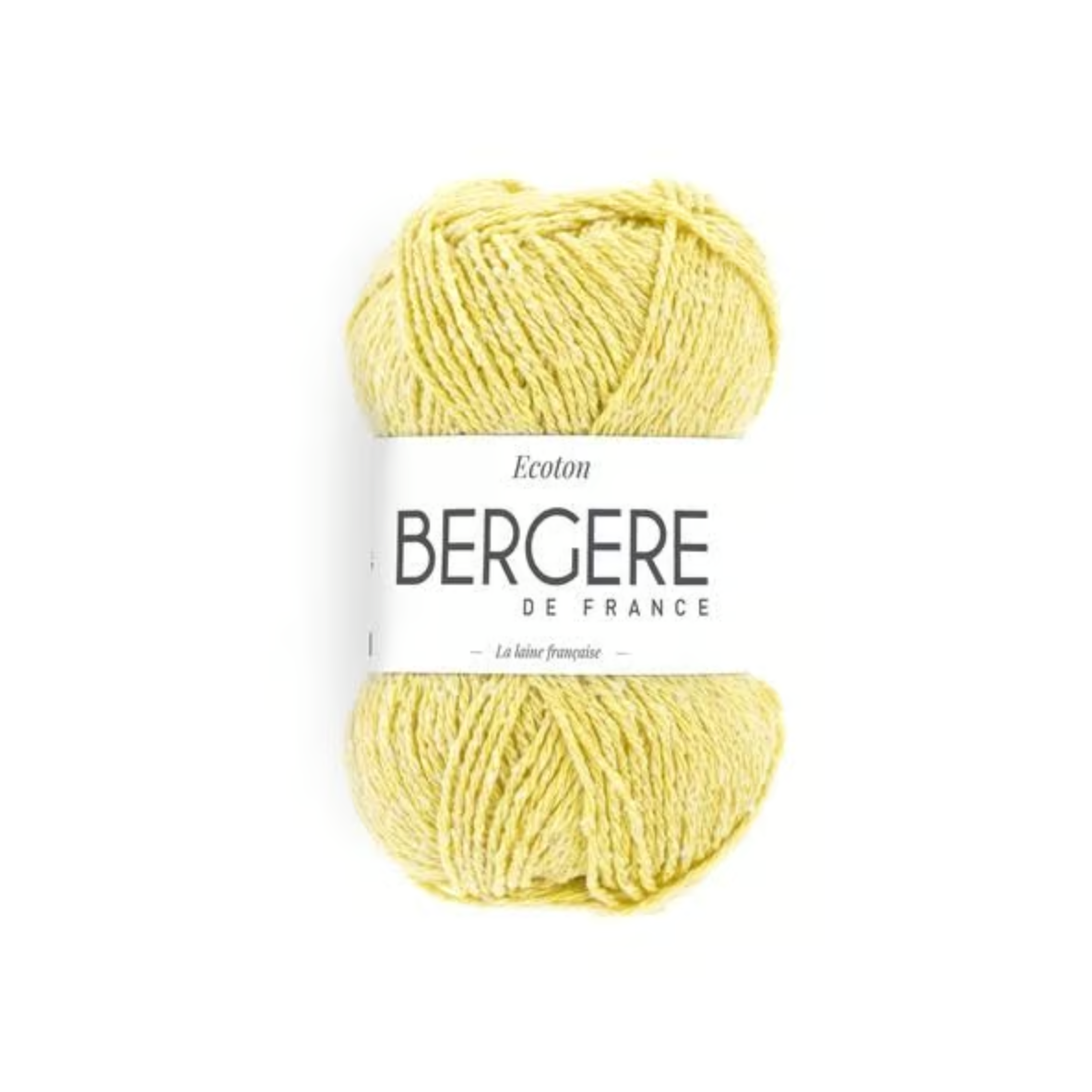 Pelote de fil ECOTON Bergère de France 50g aspect tweedé coton acrylique recyclé pour tricot crochet