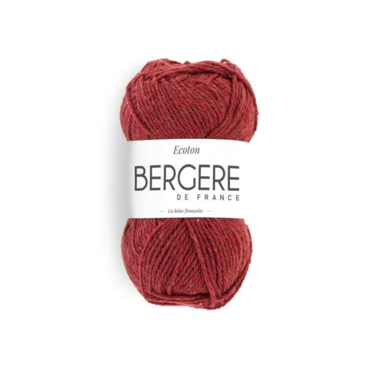 Pelote de fil ECOTON Bergère de France 50g aspect tweedé coton acrylique recyclé pour tricot crochet