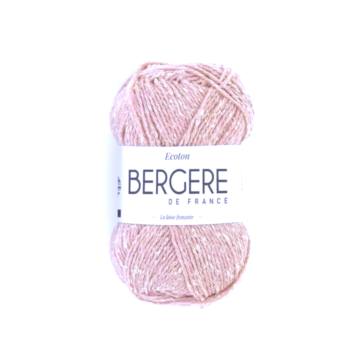 Pelote de fil ECOTON Bergère de France 50g aspect tweedé coton acrylique recyclé pour tricot crochet