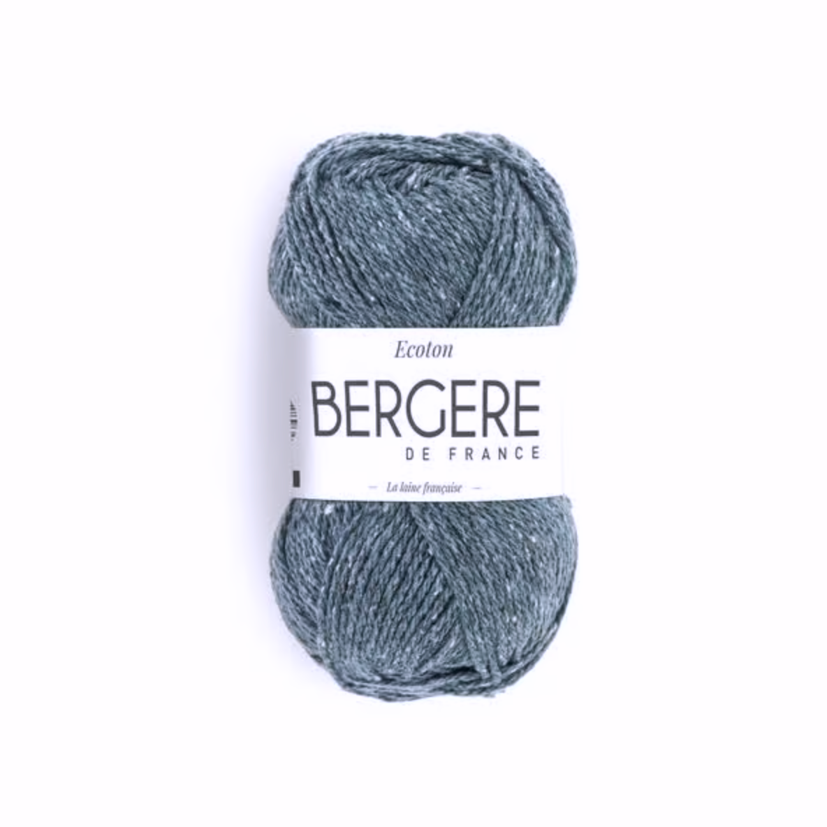 Pelote de fil ECOTON Bergère de France 50g aspect tweedé coton acrylique recyclé pour tricot crochet
