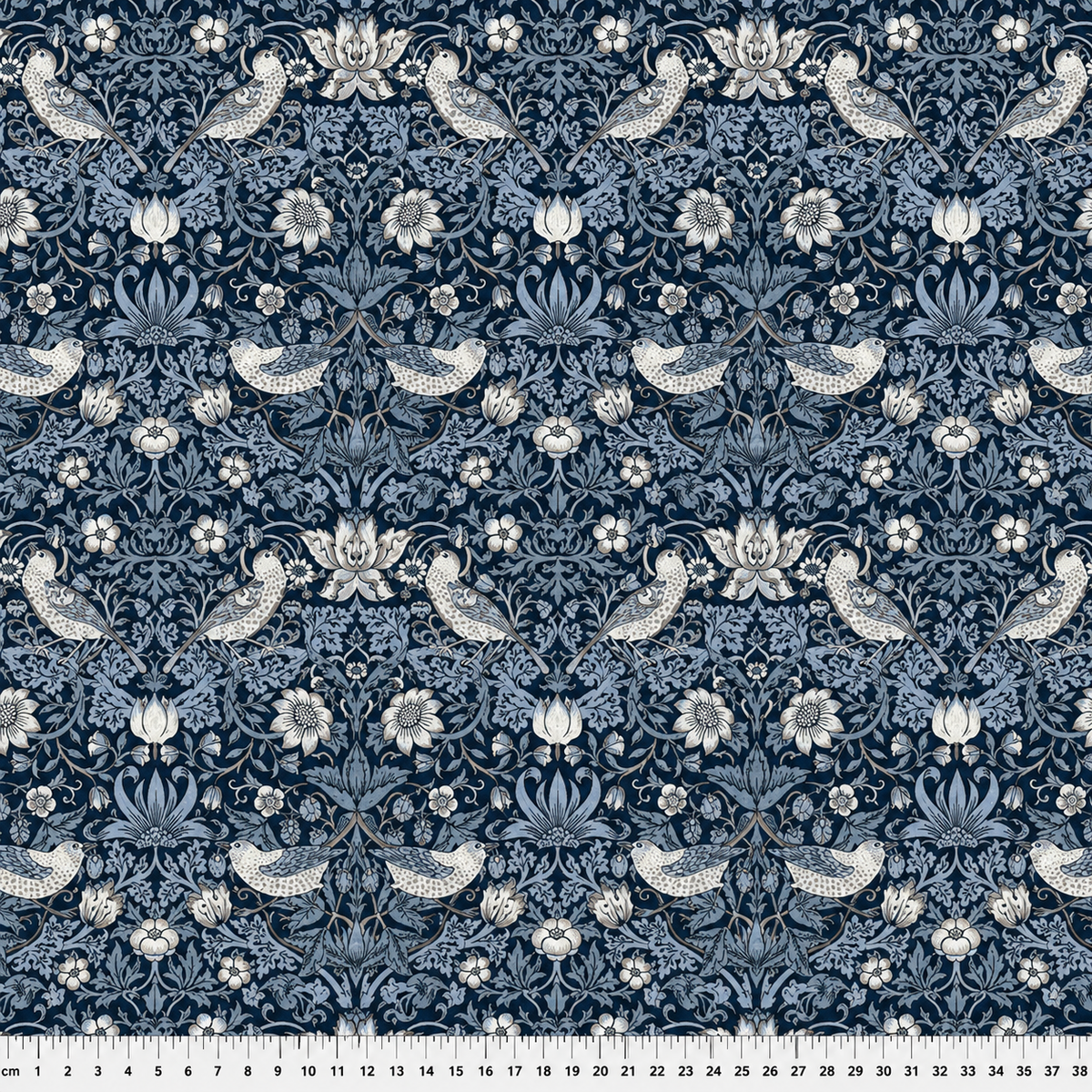 Tissu patchwork Mille et Un Tissus indigo coton premium
