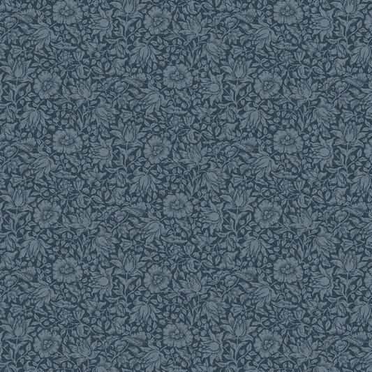 Tissu Patchwork Mauve Navy
