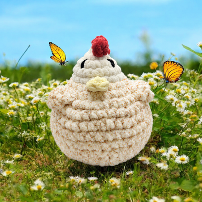 Peluche Poule Crochet Fait Main