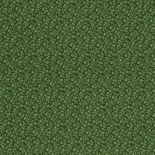 Tissu coton imprimé petits motifs verts