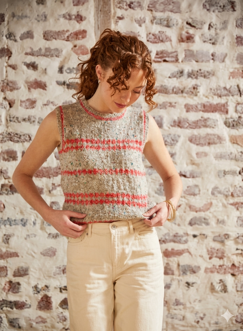 Débardeur Jacquard M6408