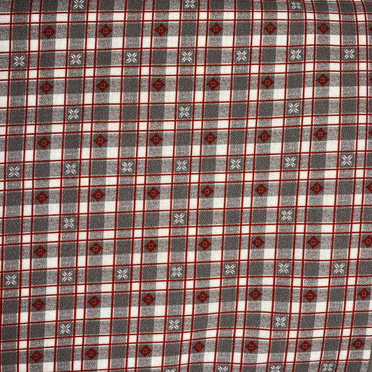 Tissu coton "carreaux d'hiver"