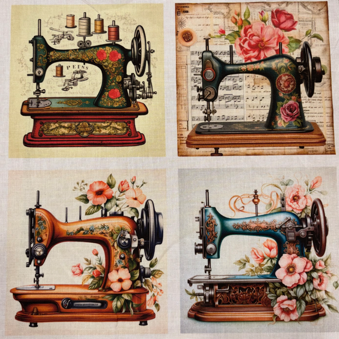 Panneaux carrés Machines à coudre