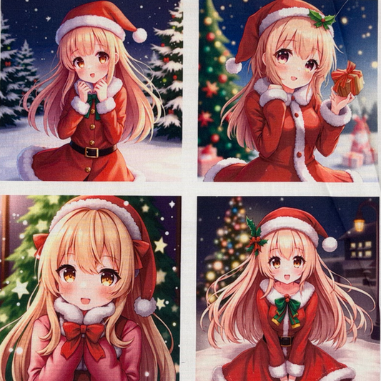 Panneaux carrés Manga Noël