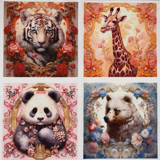Panneaux carrés Animaux Royaux 2