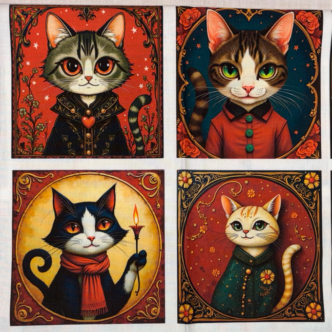 Panneaux carrés Chats 3
