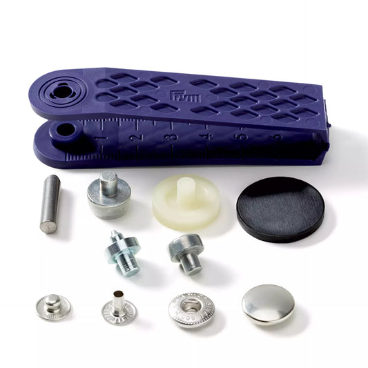 Bouton pression sans couture Anorak 15mm - argent