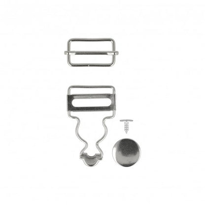 Boucles pour salopettes 25mm - argent