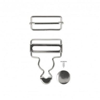 Boucles pour salopettes 35mm - argent