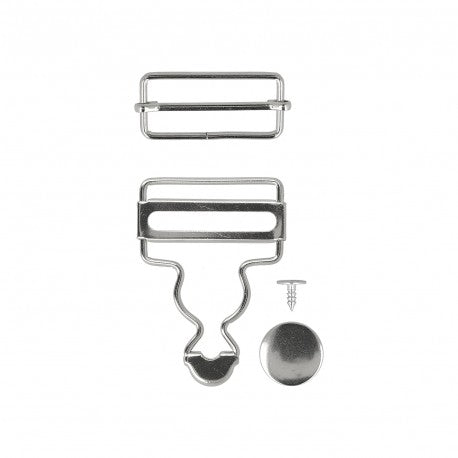 Boucles pour salopettes 35mm - argent