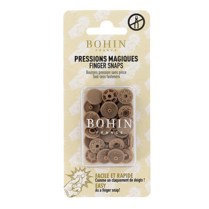 Pression magiques 13mm - beige