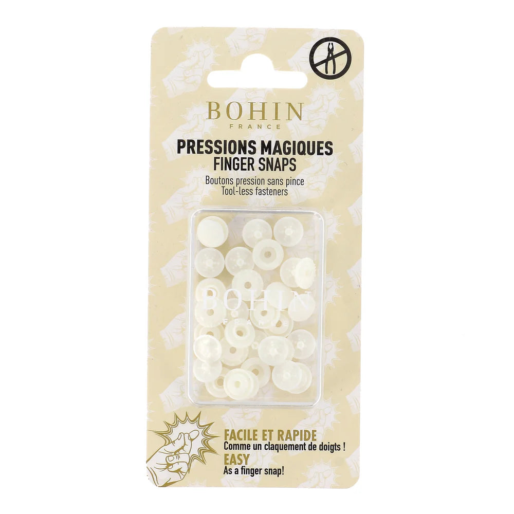 Pressions magiques 9mm - blanc