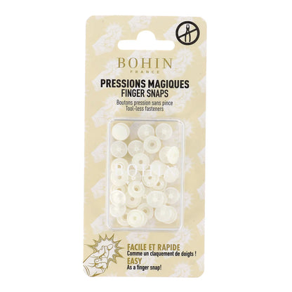 Pressions magiques 9mm - blanc