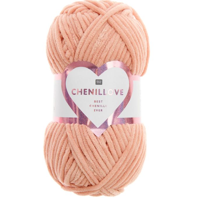 Pelote de fil Creative Chenillove Rico Design en chenille polyester pour tricot et crochet