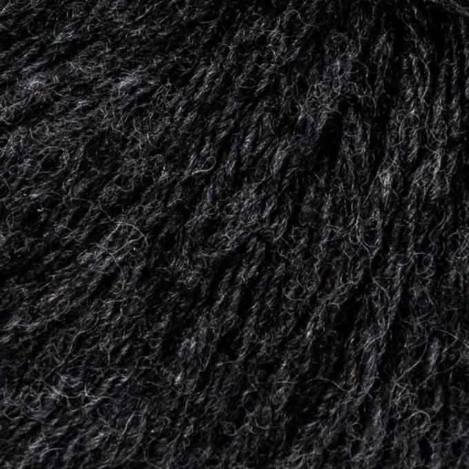 Pelote de laine Cachemire Laine Anthracite Bergère de France, fil noble gris foncé pour tricot