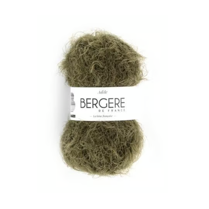 Adèle Bergère de France, fil fantaisie poilu doux en polyamide et laine, certifié OEKO-TEX, aiguilles n°4.5